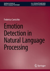 Imagen de portada: Emotion Detection in Natural Language Processing 9783031720468