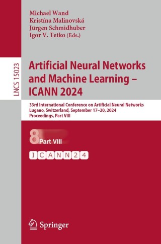 Cover image: Artificial Neural Networks and Machine Learning – ICANN 2024 9783031723520