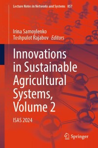 Titelbild: Innovations in Sustainable Agricultural Systems, Volume 2 9783031725555