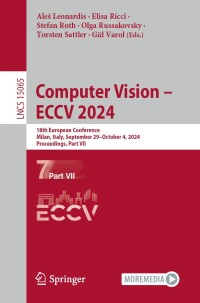 Imagen de portada: Computer Vision – ECCV 2024 9783031726668