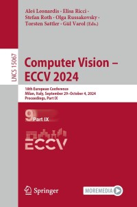 Immagine di copertina: Computer Vision – ECCV 2024 9783031726729