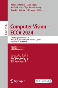 Cover image: Computer Vision – ECCV 2024 9783031727603