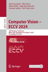 Omslagafbeelding: Computer Vision – ECCV 2024 9783031727740