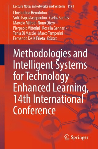 Imagen de portada: Methodologies and Intelligent Systems for Technology Enhanced Learning, 14th International Conference 9783031735370
