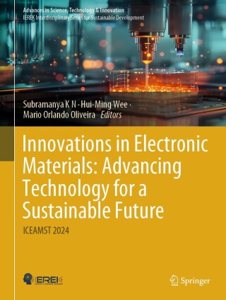 Imagen de portada: Innovations in Electronic Materials: Advancing Technology for a Sustainable Future 9783031738159