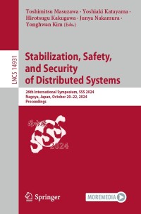 Imagen de portada: Stabilization, Safety, and Security of Distributed Systems 9783031744976