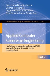 Cover image: Applied Computer Sciences in Engineering 9783031745973