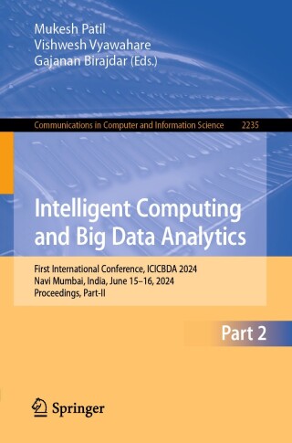 Imagen de portada: Intelligent Computing and Big Data Analytics 9783031747007