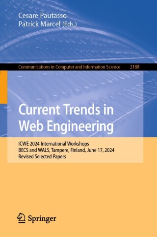 Imagen de portada: Current Trends in Web Engineering 9783031751097