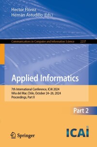 Cover image: Applied Informatics 9783031751462