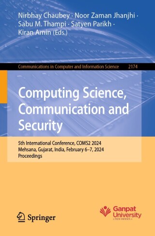 Cover image: Computing Science, Communication and Security 9783031751691