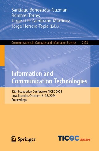 Imagen de portada: Information and Communication Technologies 9783031754302