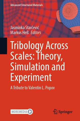 Cover image: Tribology Across Scales: Theory, Simulation and Experiment 9783031756405
