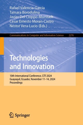 Cover image: Technologies and Innovation 9783031757013