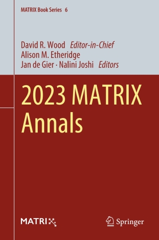 Imagen de portada: 2023 MATRIX Annals 9783031767371