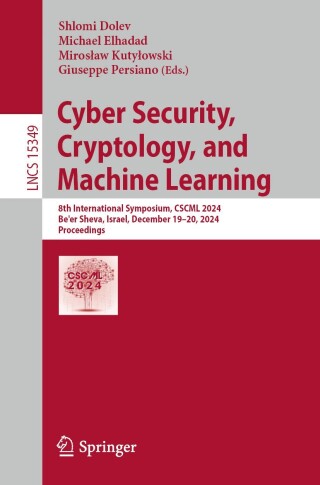 Imagen de portada: Cyber Security, Cryptology, and Machine Learning 9783031769337