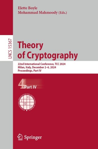 Cover image: Theory of Cryptography 9783031780226