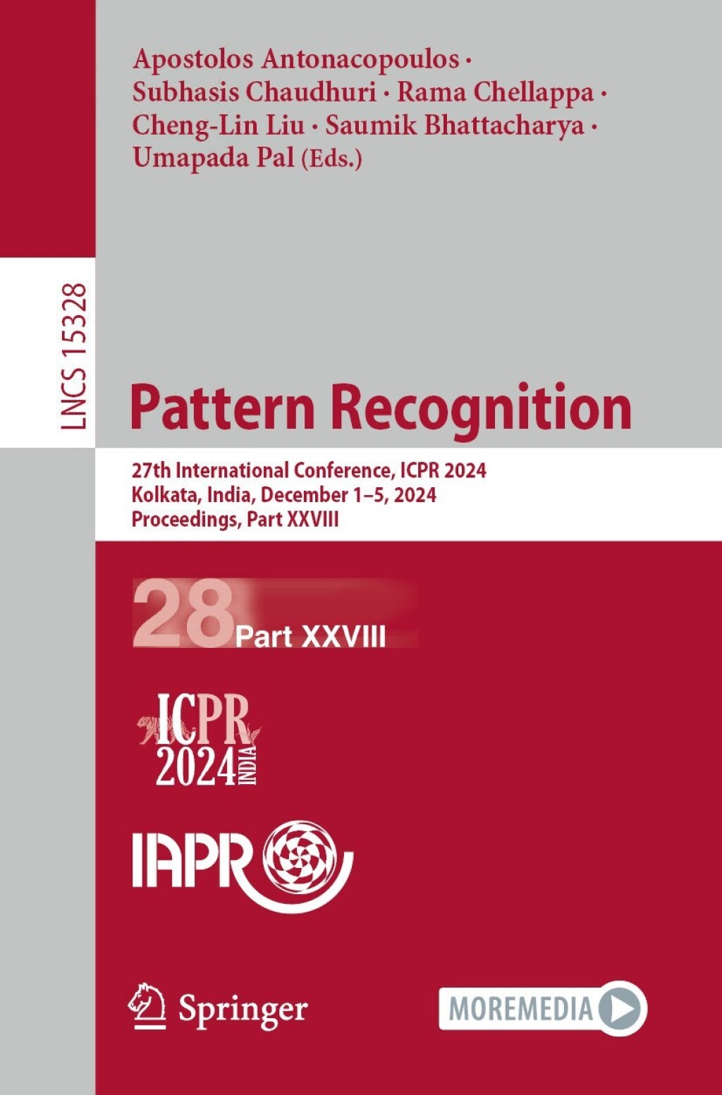 Pattern Recognition 27th International Conference, ICPR 2024, Kolkata, India, December 1–5, 2024, Proceedings, Part XXVIII