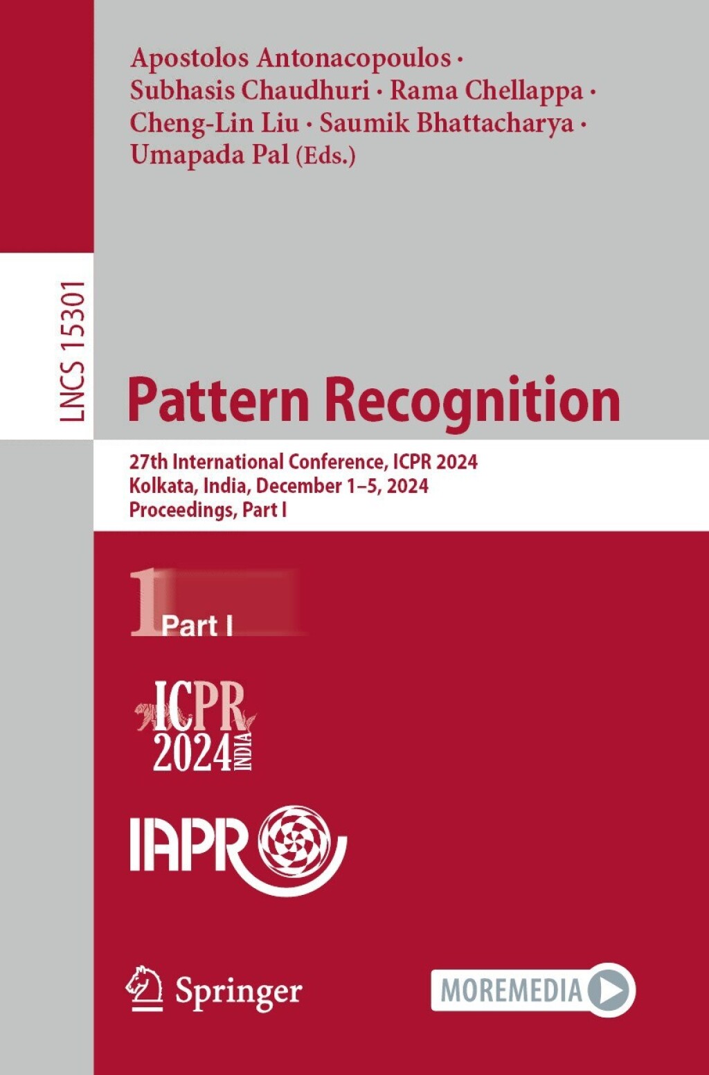 Pattern Recognition 27th International Conference, ICPR 2024, Kolkata, India, December 1–5, 2024, Proceedings, Part I