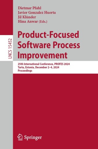 Imagen de portada: Product-Focused Software Process Improvement 9783031783852