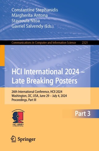 Immagine di copertina: HCI International 2024 – Late Breaking Posters 9783031785603