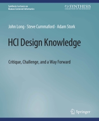 Imagen de portada: HCI Design Knowledge 9783031792212