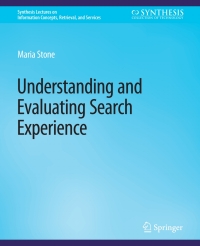 Cover image: Understanding and Evaluating Search Experience 9783031792045