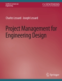 Cover image: Project Management for Engineering Design 9783031793028