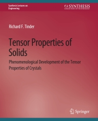 Cover image: Tensor Properties of Solids, Part One 9783031793059