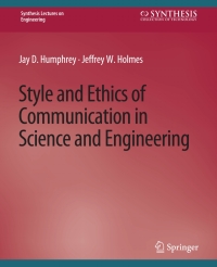 Titelbild: Style and Ethics of Communication in Science and Engineering 9783031793202