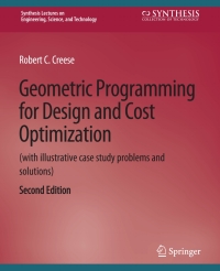 Cover image: Geometric Programming for Design and Cost Optimization 9783031793295