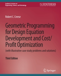 Imagen de portada: Geometric Programming for Design Equation Development and Cost/Profit Optimization (with illustrative case study problems and solutions) 9783031793752