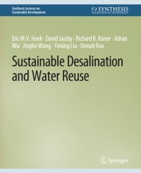 Cover image: Sustainable Desalination and Water Reuse 9783031795091
