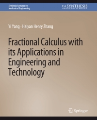 صورة الغلاف: Fractional Calculus with its Applications in Engineering and Technology 9783031796265