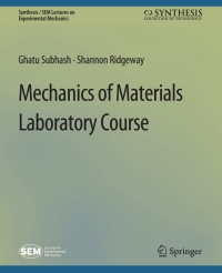 Cover image: Mechanics of Materials Laboratory Course 9783031797224