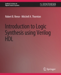 Cover image: Introduction to Logic Synthesis using Verilog HDL 9783031797422