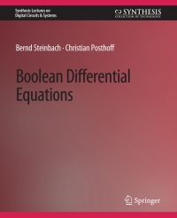 Cover image: Boolean Differential Equations 9783031798603