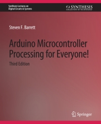 Cover image: Arduino Microcontroller Processing for Everyone! Third Edition 3rd edition 9783031798634
