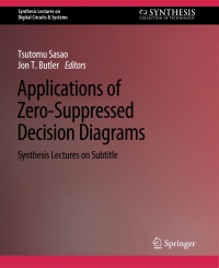 Cover image: Applications of Zero-Suppressed Decision Diagrams 9783031798696