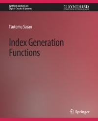 Cover image: Index Generation Functions 9783031799105