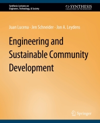 صورة الغلاف: Engineering and Sustainable Community Development 9783031799600