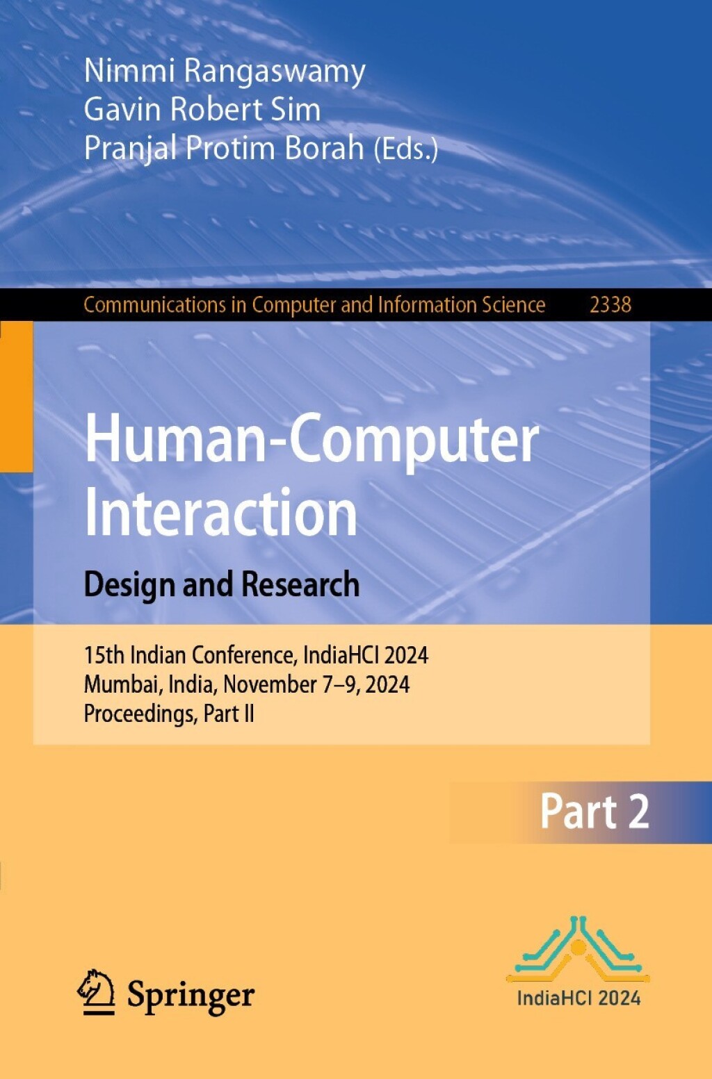 Human-Computer Interaction. Design and Research 15th Indian Conference, IndiaHCI 2024, Mumbai, India, November 7–9, 2024, Proceedings, Part II