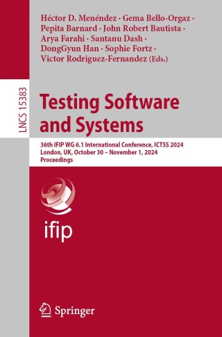 Imagen de portada: Testing Software and Systems 9783031808883