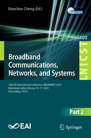 Cover image: Broadband Communications, Networks, and Systems 9783031811708