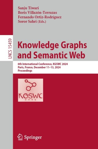 Imagen de portada: Knowledge Graphs and Semantic Web 9783031812200