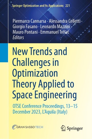 Imagen de portada: New Trends and Challenges in Optimization Theory Applied to Space Engineering 9783031812521