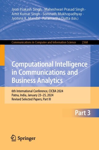 Titelbild: Computational Intelligence in Communications and Business Analytics 9783031813351