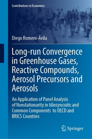 Cover image: Long-run Convergence in Greenhouse Gases, Reactive Compounds, Aerosol Precursors and Aerosols 9783031814396