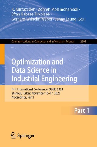 Imagen de portada: Optimization and Data Science in Industrial Engineering 9783031814549