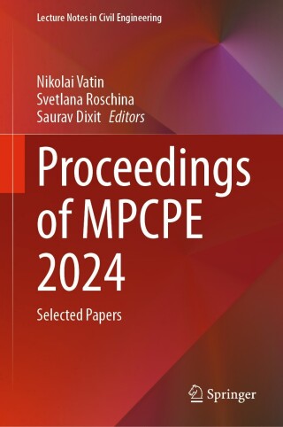 Immagine di copertina: Proceedings of MPCPE 2024 9783031816345